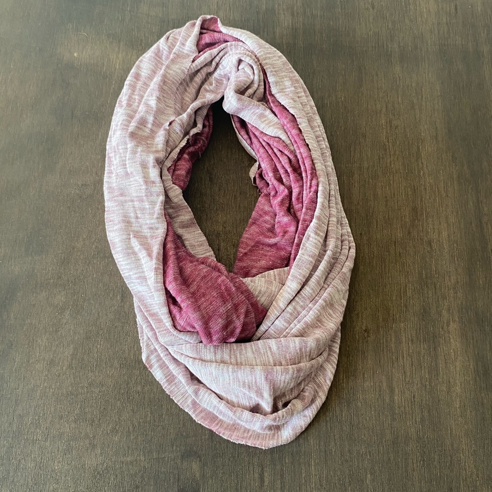 Grey and purple scarf from Apt 9